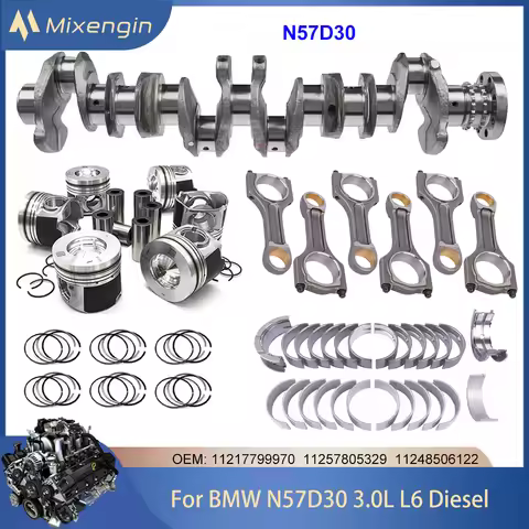 Engine Crankshaft piston connecting rod Bearing Kit Fit BMW N57D30 3.0 L6 Diesel For BMW 435d 530d 6