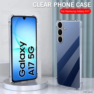 Shockproof Phone Case For Samsung Galaxy A17 SamsungA17 Samsang A 17 4G 5G 2025 Clear Transparent Si