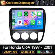 Car Radio Android 15 For Honda CR-V 1997 1998 - 2001 Head Unit Snapdragon NO 2DIN AI Voice AUTO Vied