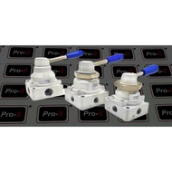 Pro-S 4HV330-10  3/8" Pneumatic 5/3 way centre closed Hand lever Rotary valve