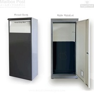 Parcel Box Front Drop Rear Receive Home Received Back Door Open Collect Metal Box Anti-Theft Keyless