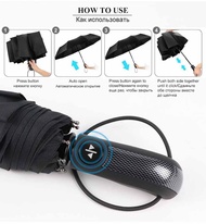 Ô Dù Tự Động Gấp Gọn 2 Chiều Nhật Bản - Dù Tự Động Đi Mưa Loại To Sang Chảnh (Loại 10 Nan) Ô Nhật Ô