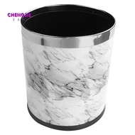 Marble Pattern 10L Trash Can Bin Buckets Diameter 23Cm Height 27Cm Waste Bins Living Room Bathroom K
