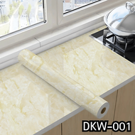 Weimei - stiker dapur fireproof wallpaper granit pola marmer marmer gloss 60cm x 1m