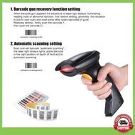 Automatic/ Manual 2.4G Wireless Handheld 1D Barcode Scanner Reader Supports Reverse Type Bar Code Sc