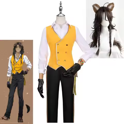 Savanaclaw Leona Kingscholar Cosplay Costume Twisted-Wonderland School Uniform Suits Leona's Cospaly