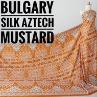 Aztech Mustard Bulgary Silk Fabric (0.5M)