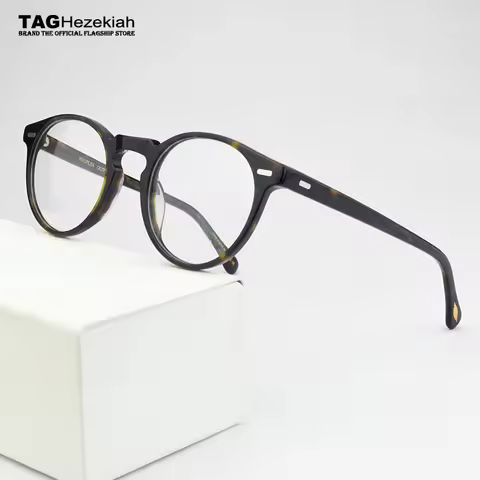 2024 Brand round optical glasses frame women eye glasses frames for men computer myopia eyeglasses m
