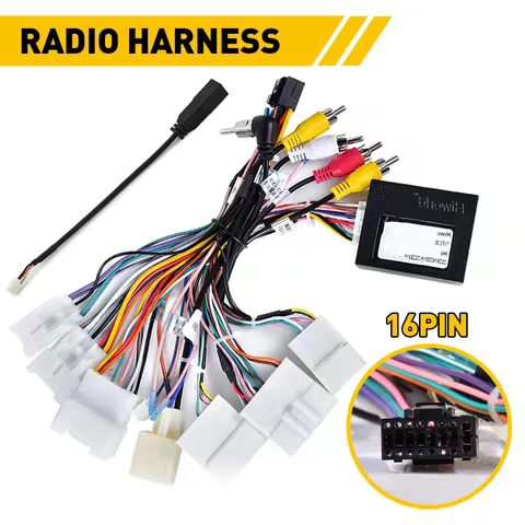 16PIN Radio Wire Harness For Toyota Corolla Highlander Camry Tundra Car Stereo Radio Power Harness C