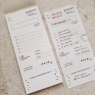 [Sample 3pc] Papersplanner Memo - today a wish review review paper journal