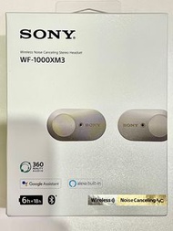 Sony WF-1000XM3 藍牙耳機 鉑金銀 platinum silver Bluetooth headset wireless noise cancelling stereo