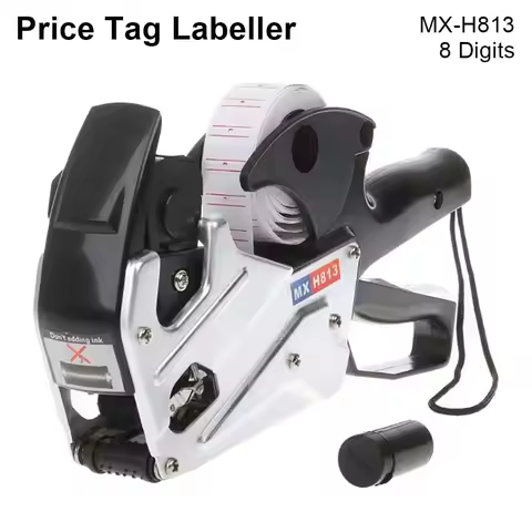 1Pcs Durable A-line Price Tag Labeller 8 Digits MX-H813 Pricing Tag Display Tool Label Paper Label M