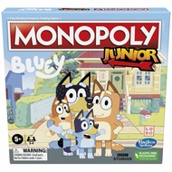 🩵 🩵Monopoly Hasbro Gaming Junior: Bluey Edition Board Game for Kids Ages 5+ Monopoly Blue Yi Authent