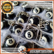 Number 8 ball Snooker Ball Keychain