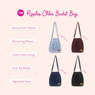 Ripples Chloe Canvas Bucket Sling Bag (More Colours)