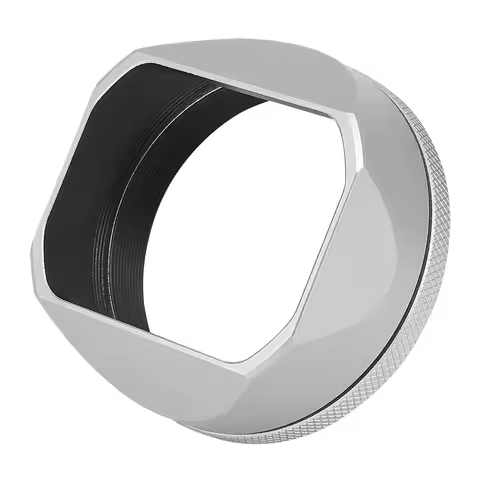 Haoge LH-X54W X100V Lens Hood Aluminum Metal with 49mm adapter ring For Fujifilm Fuji X100Vi X100V X