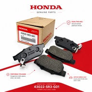 Brake Pad Rear JazzHONDA - Genuine parts 43022-SR3-G01, Original HONDA