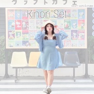 Dress + Long-Sleeved Coat Sweet And Gentle Colors Dobby Fabric With A Drawstring To Fit The Waist Cu