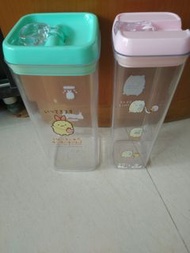 2個長方形角落生物真空儲存盒