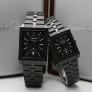 JAM TANGAN COUPLE ALEXANDER CRISTIE AC1020 ORIGINAL FULL BLACK