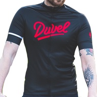 Autumn   NEW DUVEL Cycling Jersey Short Sleeve Team Bike Wear Black Clothing Bicycle Top Sportswear