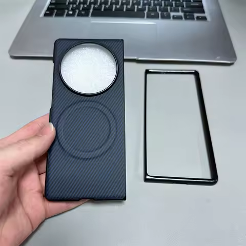 Magnetic Case for VIVO X Fold + Plus Fold3 X Fold 5 2 3 Pro Cover Carbon Fiber Soft Shell for Magsaf