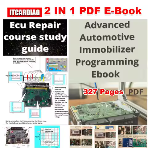 2in1 ECU Repair Course Study Guide Repair Advanced Automotive Immobilizer Programming PDF E-book Car