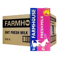 [GreenshineSg] farmhouse uht fresh milk 1 lts x 12