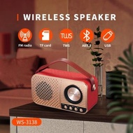 **CLEARSTOCK**SPEAKER BLUETOOTH WIRELESS WS-3138/Speaker Bluetooth Wster WS-3138/USB/TF/AUX
