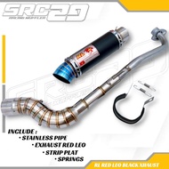 Redleo OPEN EKZOS RL RED LEO BLACK 28MM PNP SRL115/SYM110/EX5/LAGENDA/WAVE 100 110 125/KRISS110/DASH