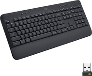 Logitech Signature K650 Comfort Full-Size Wireless Keyboard with Wrist Rest, BLE Bluetooth or Logi B