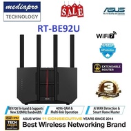 ASUS RT-BE92U BE9700 Tri-band WiFi 7 Router, supports MLO, AiMesh support ( BE92U ) - 3 Year Asus Si