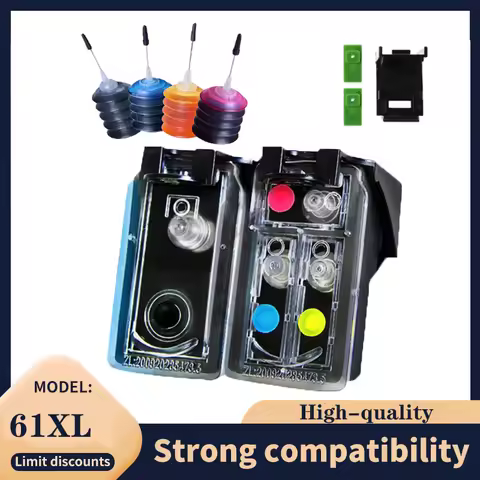 61 XL compatible Ink cartridge for HP 61XL for hp61 Envy 4500 4502 5530 & Deskjet 1050 2050 3050 Pri