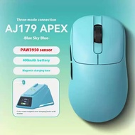 Ajazz Aj179 APEX 8K Wireless Gaming Mouse with PAW3950 Sensor Ergonomic Three Mode Charging Base Lig