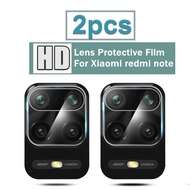 2ชิ้นป้องกันกระจกเลนส์กล้องถ่ายรูปสำหรับXiaomi Redmi Note 9 9 Pro 9 Pro Max 9วินาที8 8 Pro 8ครั้ง7 6 Pro R Edmi 10X 4กรัม5กรัม10X Pro 5กรัม9 9A 9C 9โทรศัพท์มือถือไพรม์กล้องHDจอฟิล์มกันรอยFilm