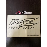 Buku Manual Y125zr 100% Original Motor