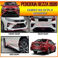 PERODUA BEZZA FACELIFT 2020 DRIVE 68 STYLE FULLSET BODYKIT WITHOUT PAINT (D68,68) ABS SKIRT LIP CAR BODYKIT