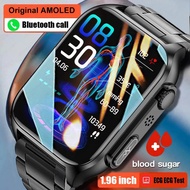 2023 New Blood Glucose Monitor Health Smart Watch Men ECG PPG Blood Pressure Measurement IP67 Waterproof Sport Men Smart