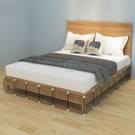 Bed Bottom Baffle Bedroom U-Shaped Baffle Sofa Edge Fence Iron Net Partition Plate