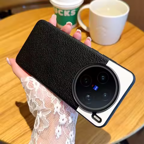 Good Skin Feel Lychee Plain Leather Phone Case For VIVO X200 Ultra X200s X200 FE vivo IQOO Z10 Turbo