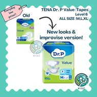 NEW Tena Dr P Value TAPE all size (M, L, XL)  level 6 + Buy 2 FREE underpad