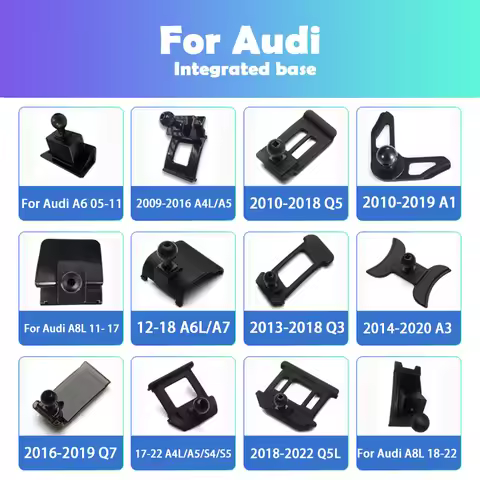 For Audi A3/A1/A4L/A5/A6L/A8L Dedicated Q2L/Q3/Q4/Q5L/Q7/Q8/S4/S5 Mobile Phone Car Mount Holder Base