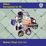 50pcs Compilation Stickers, HP Stickers, Laptops, Thumblers, Etc