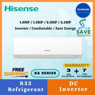 (FREE SHIPPING) Hisense Standard Inverter KA Series Air Conditioner 1.0hp-2.5hp AI10KAGS / AI13KAGS /AI20KAGS /AI25KAGS