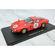 [Ready Stock] Spark ISO Grifo A3C Bizzarrini #11 Le Mans 1965 1/43 Scale Red, with Base, High Detail