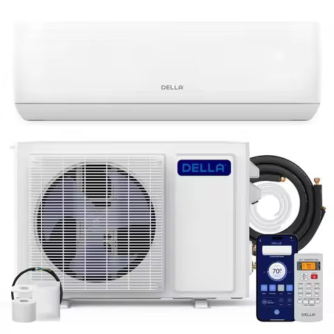 Motto Series Mini Split AC, 208-230V 17.5 SEER2 Cools Up to 550 Sq.Ft,12000 BTU Works with Alexa and