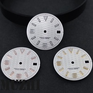 28.5mm NH35 Watch Dial For Land-Dweller Collocation High Quality C3 Green Luminous Watch Hands Watch
