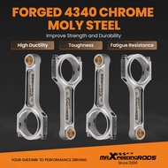 4pcs I-Beam Connecting Rod Rods for Mazda B6 1.6 / B6F 1.8 ARP 2000 133mm