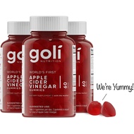World's First Apple Cider Vinegar Gummy Vitamins by Goli Nutrition - Immunity, Detox & Weight (3 Pac