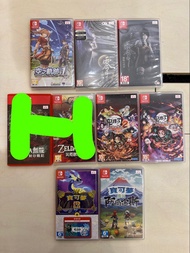 Switch games 全新未開空之軌跡$400已hold/鬼滅之刅1,2不散放$400@2/薩爾達無雙$480@2不散放(hold)/零巫女已開，零月蝕的假面全新未開  不散放$430@2/ 已開